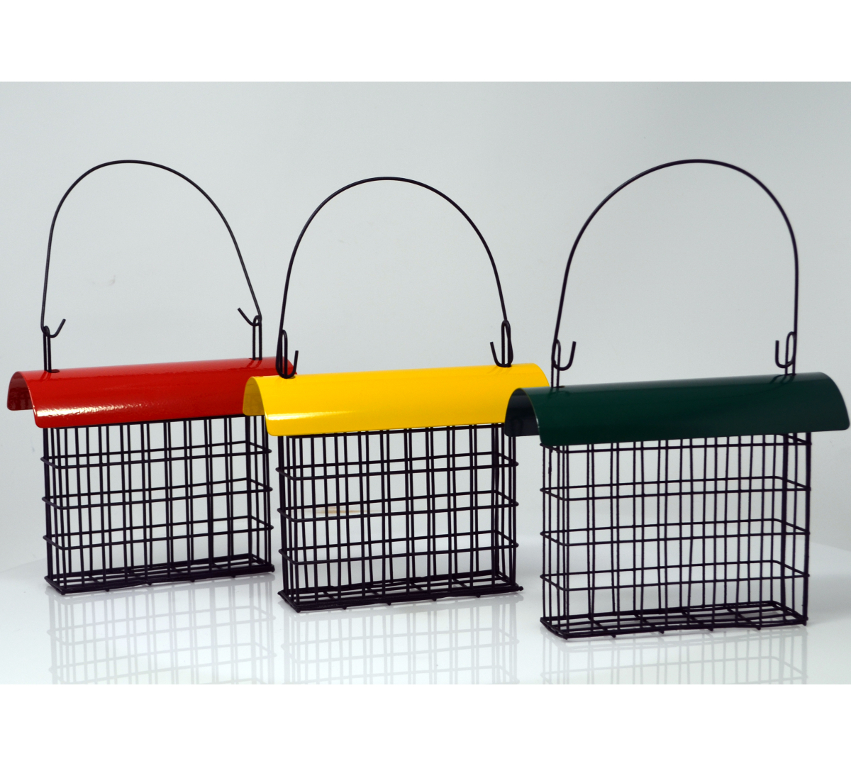 Deluxe Single Suet Cage w/Colored Roof 3/Pack
